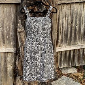 J. Crew Collection Silk Animal Print Strap Dress